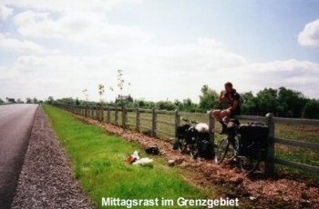 Mittagsrast im Grenzgebiet